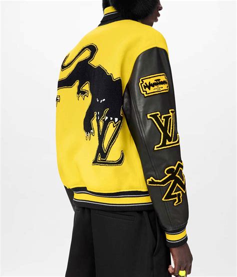 louis vuitton wind jacket|louis vuitton varsity jacket yellow.